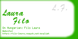 laura filo business card